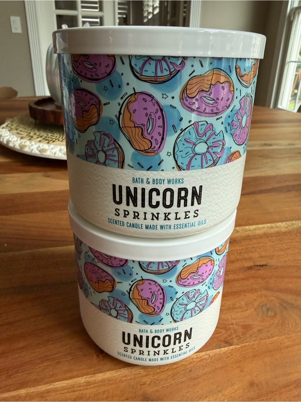 Bath & Body Works Unicorn Sprinkles Candle - Blue, Pink, Orange (BRAND NEW)